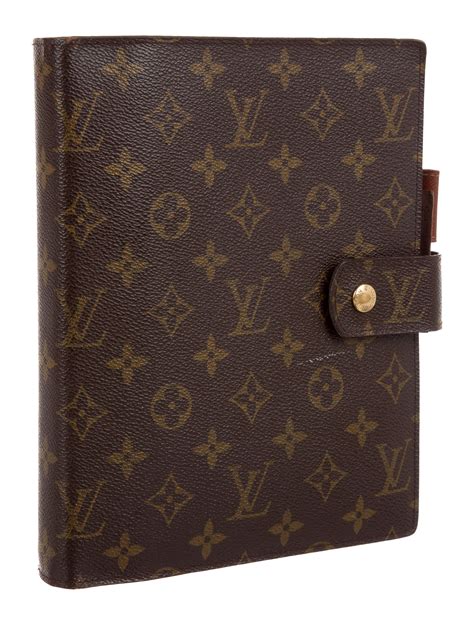 Large Ring Agenda Cover Monogram 